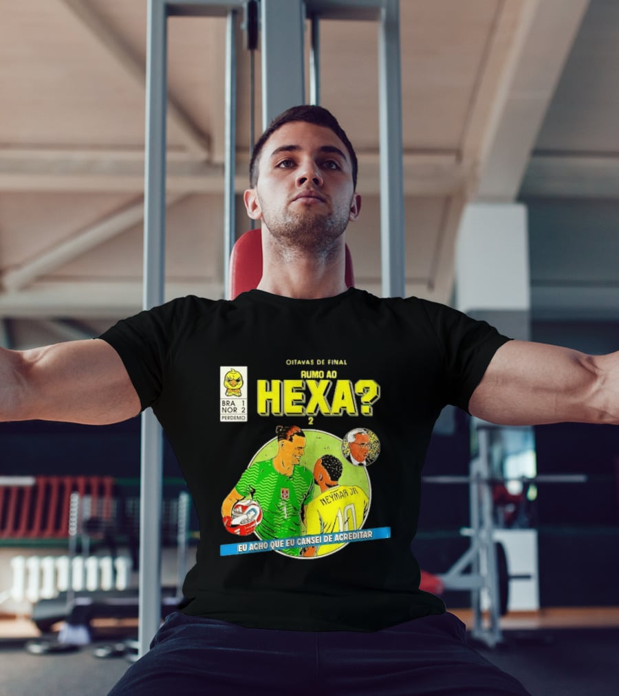 Olimpíadas De 2030 Rumo Ao Hexa Neymar Jr Erling Haaland Brasil Noruega T-Shirt