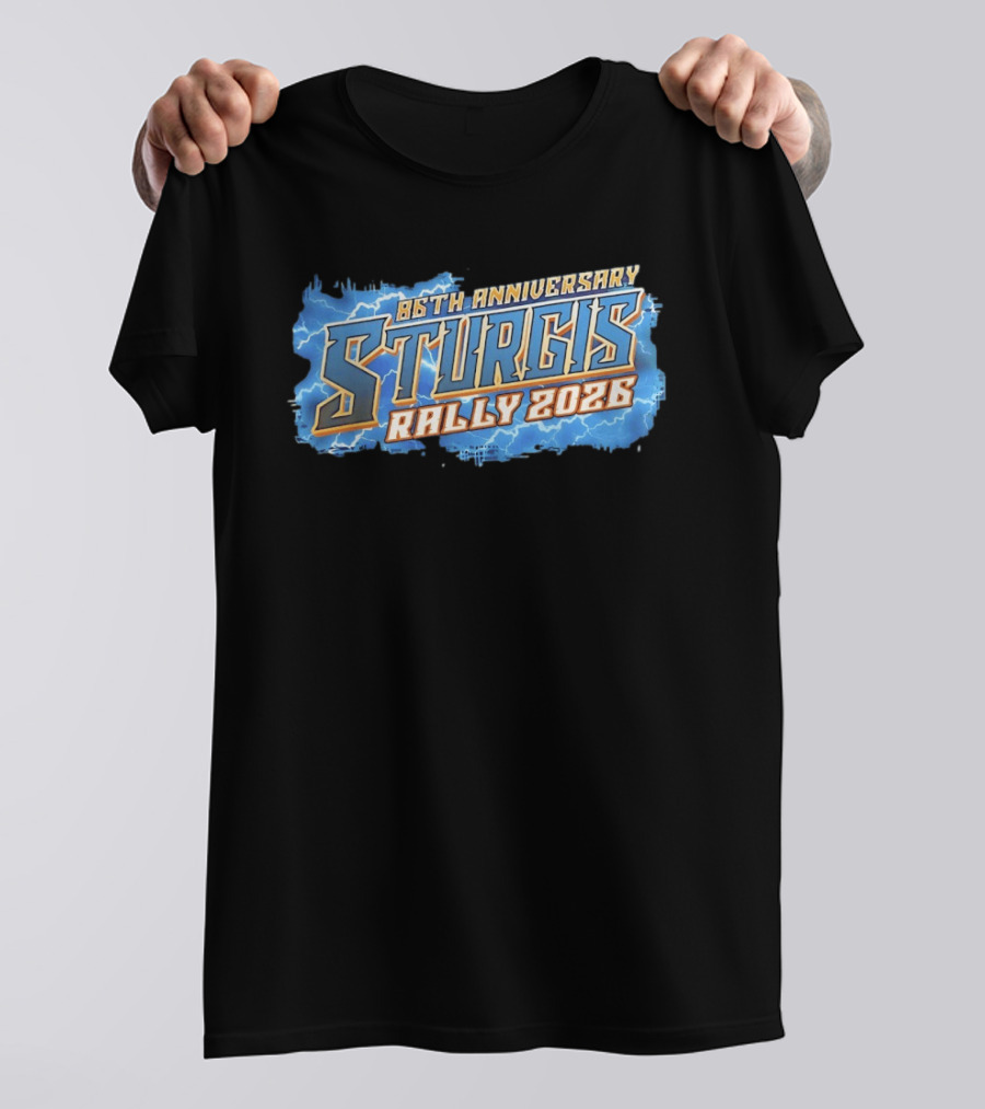86th Anniversary Sturgis Rally 2026 Lightning T-Shirt