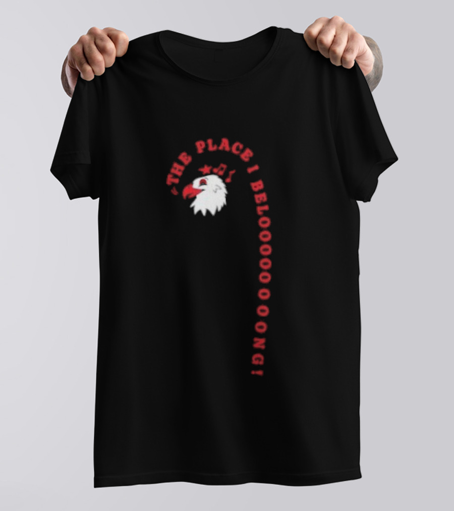 The Place I Belong Eagle Music Notes John Denver T-Shirt