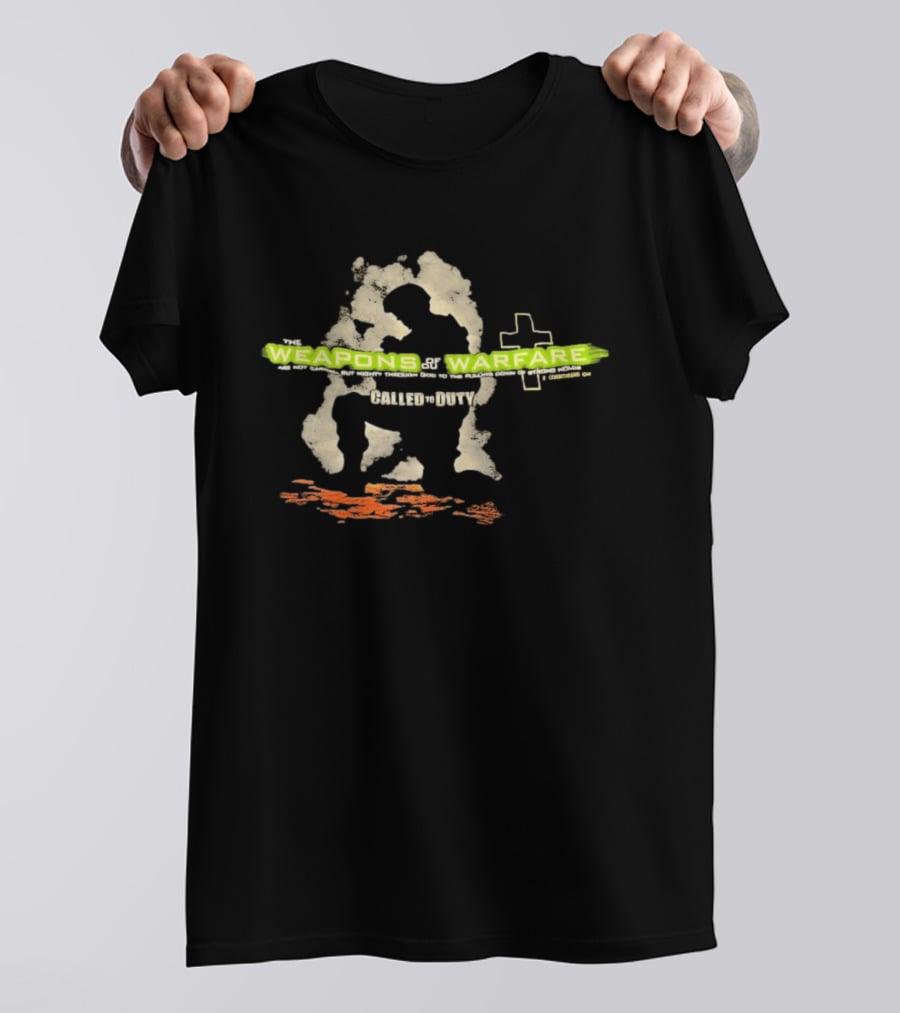 Weapons Of Warfare Call Of Duty Cross T-Shirt