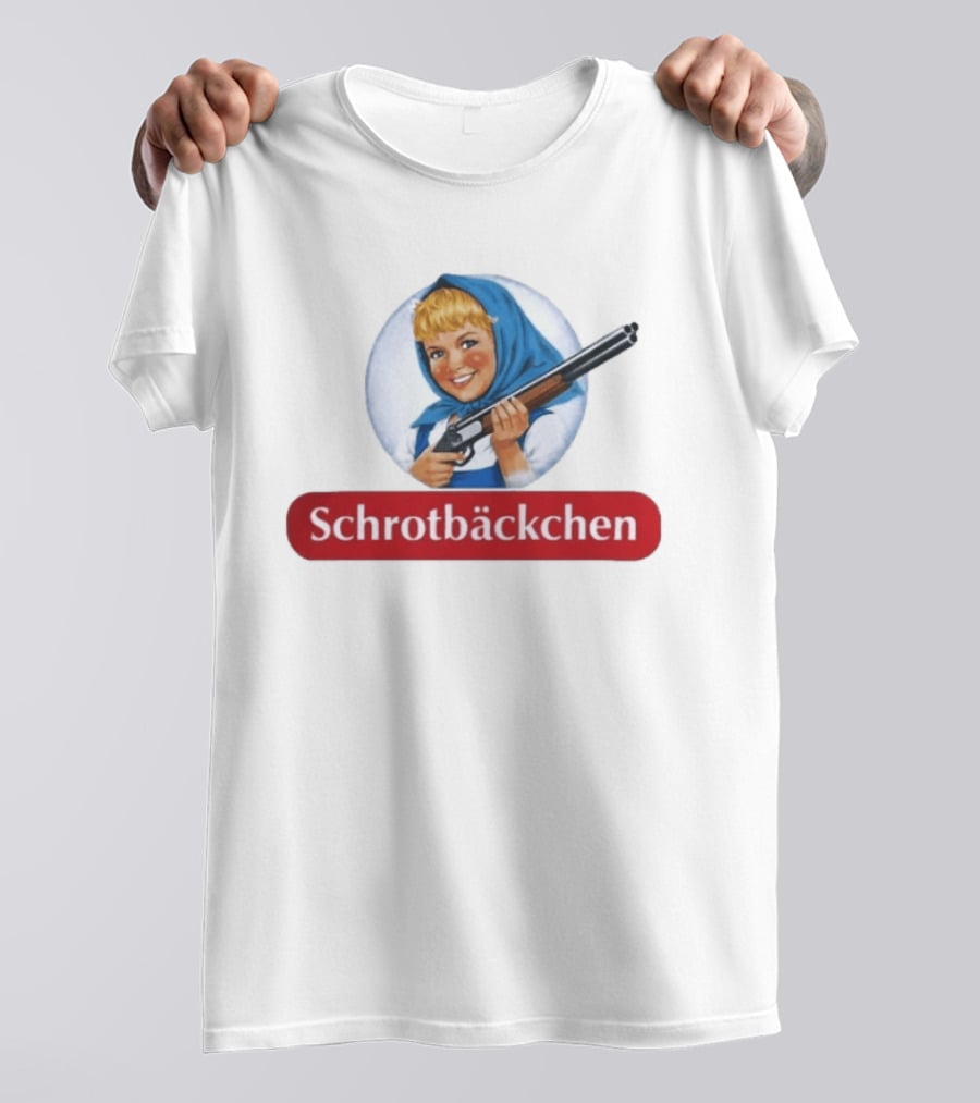 Versager Clothing Schrotbäckchen Girl With Blue Hood And Shotgun T-Shirt