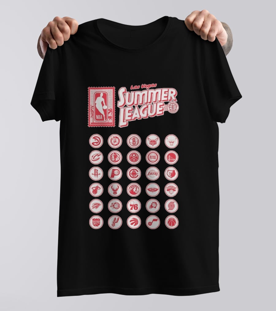 Las Vegas Summer League NBA Team Logos Collection T-Shirt