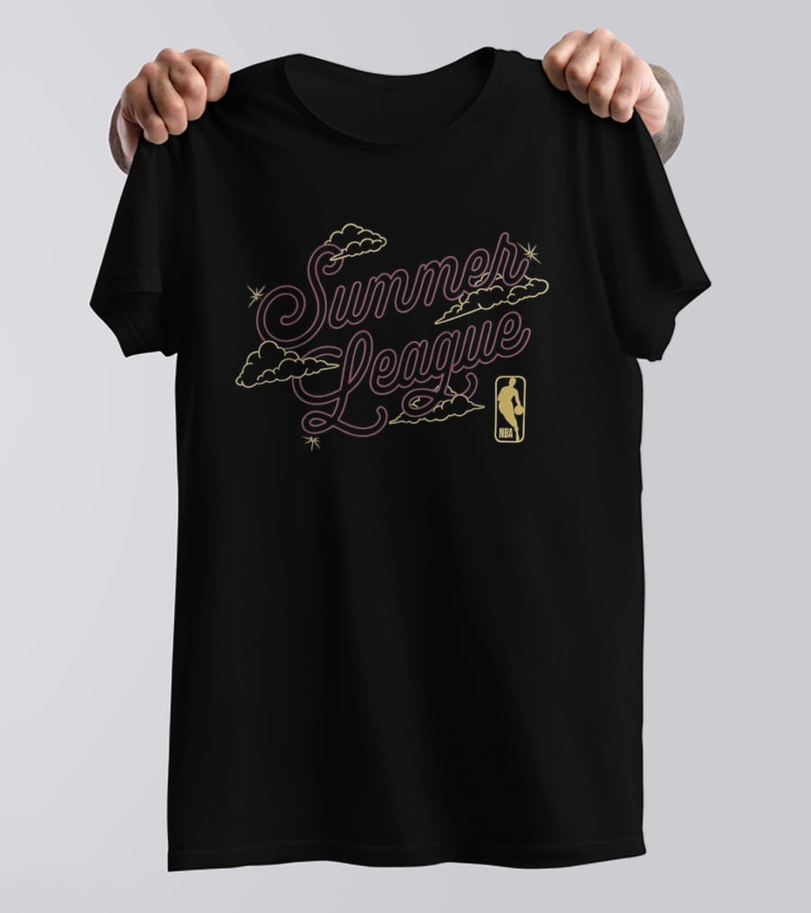 Summer League NBA Basketball Clouds T-Shirt