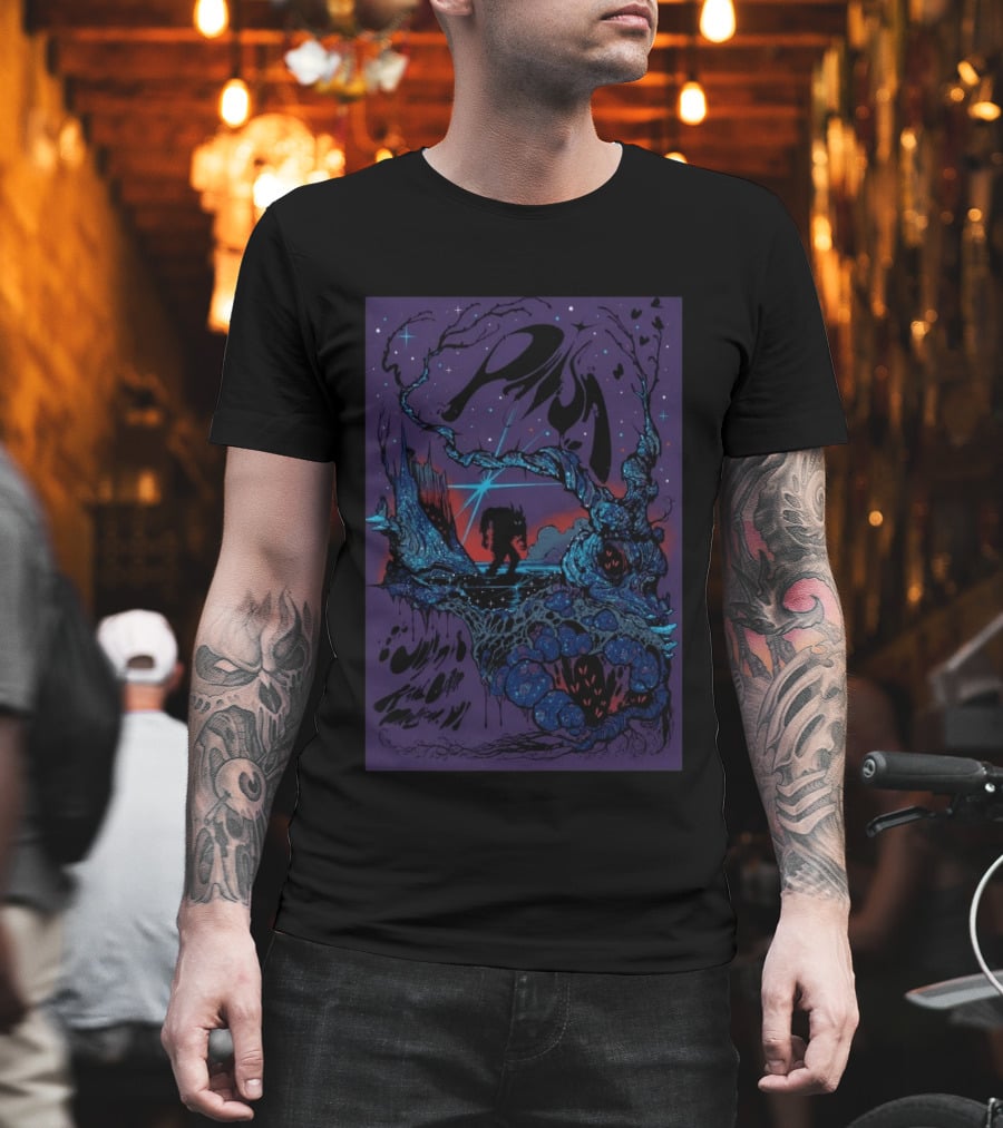 Phish Kohl Center Madison WI July 7 8 2026 Psychedelic Art With Celestial And Abstract Landscape T-Shirt