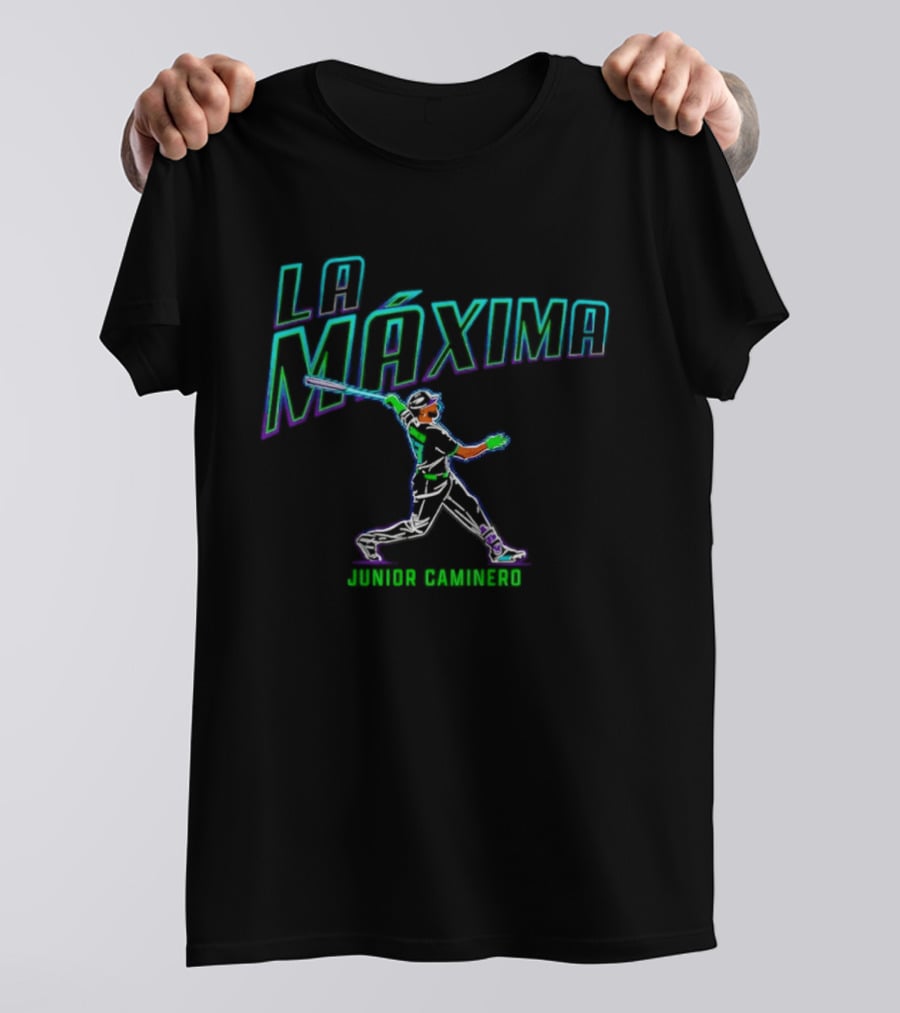 La Maxima Junior Caminero Tampa Bay Rays Baseball T-Shirt