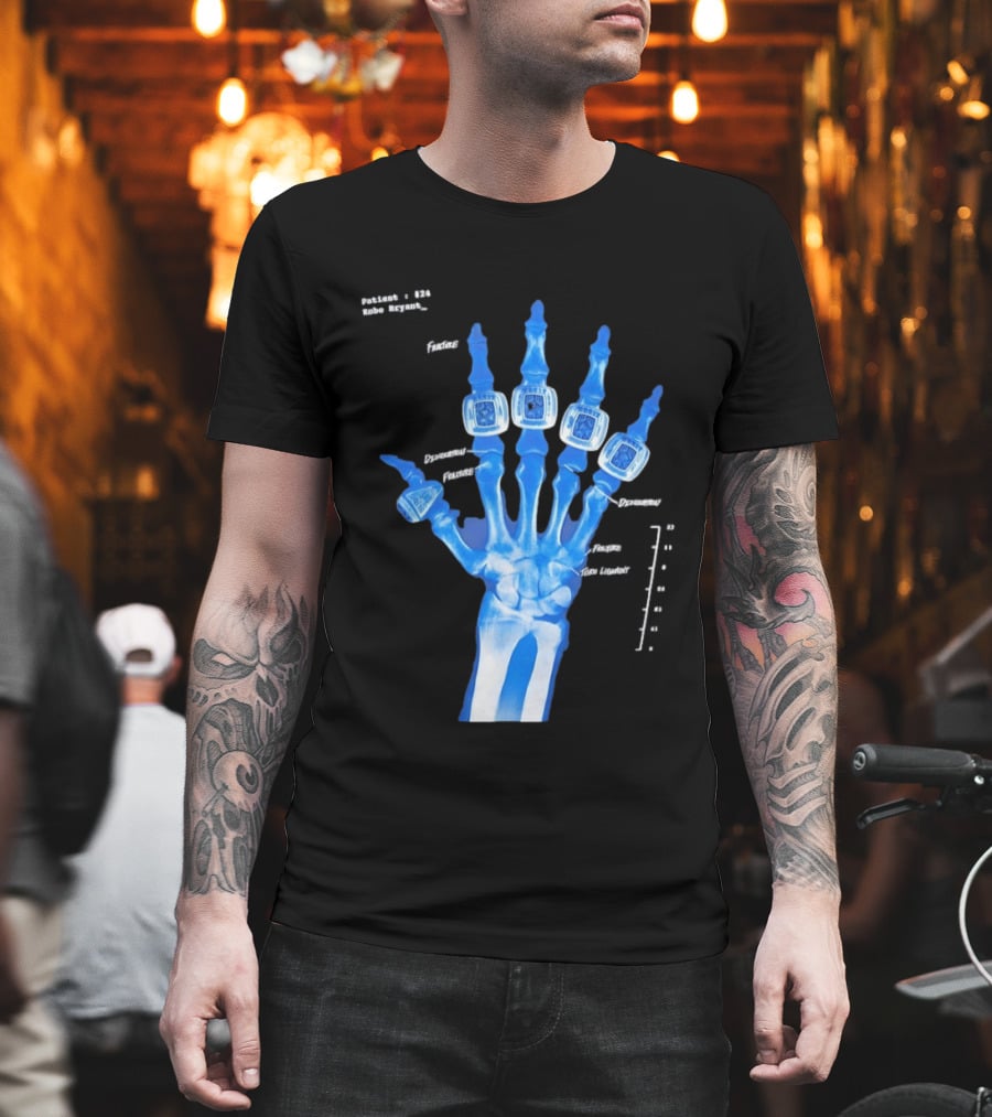 Kobe Bryant Patient No 24 X Ray Rings Lakers T-Shirt
