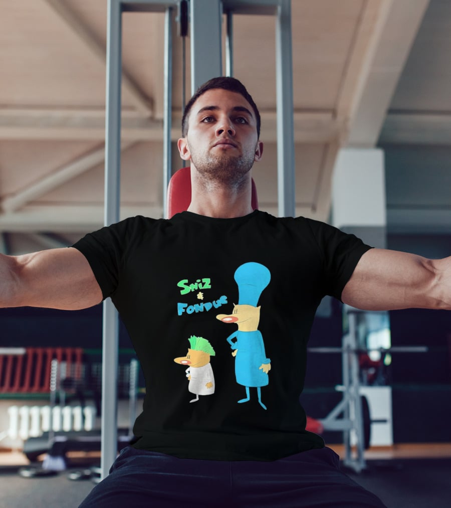 Sniz And Fondue Characters From Nickelodeon 90s Cartoon Series T-Shirt