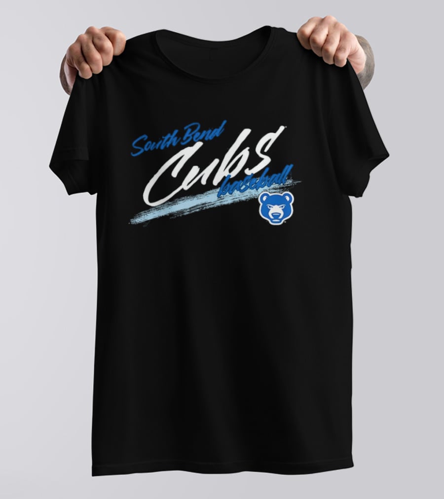 South Bend Cubs Baseball MiLB Blue Bear T-Shirt