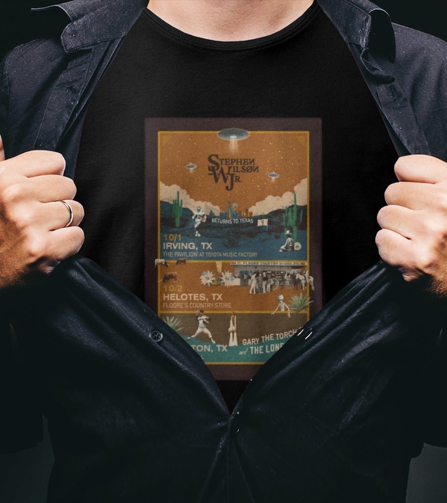 Stephen Wilson Jr. Returns To Texas 2026 Tour Dates At Floore's Country Store Helotes TX With The Lone Bellow T-Shirt
