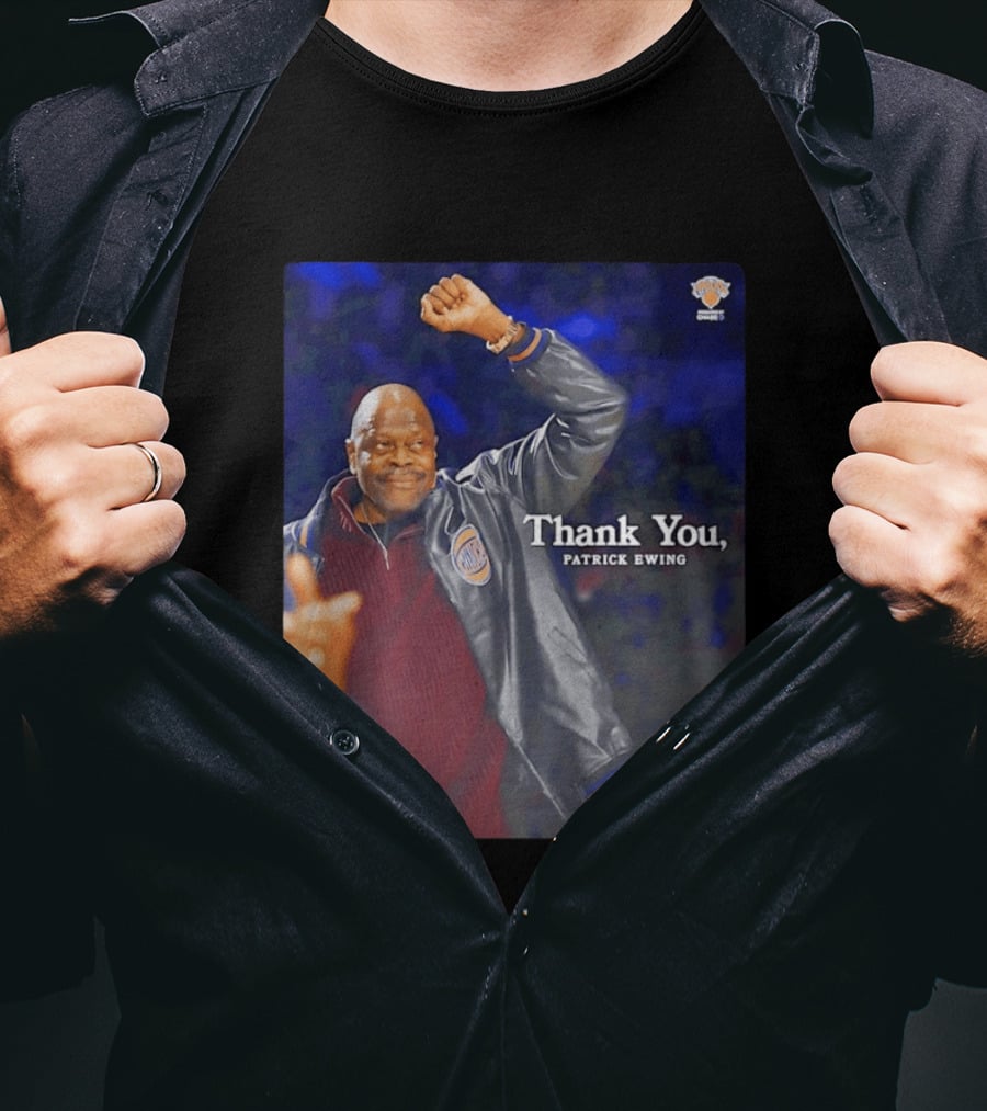 Thank You Patrick Ewing New York Knicks NBA Legends T-Shirt