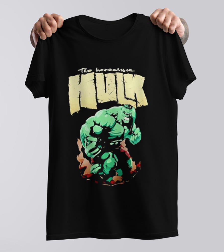 The Incredible Hulk Marvel Comic Retro Watercolor T-Shirt