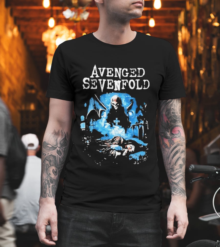 Avenged Sevenfold Grim Reaper Grave Heavy Metal T-Shirt