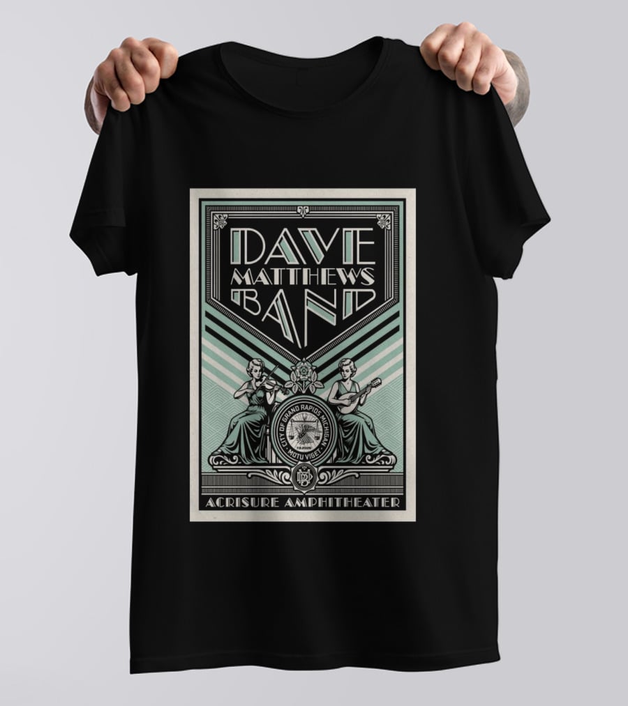 Dave Matthews Band Grand Rapids Event On Jul 8 2026 T-Shirt