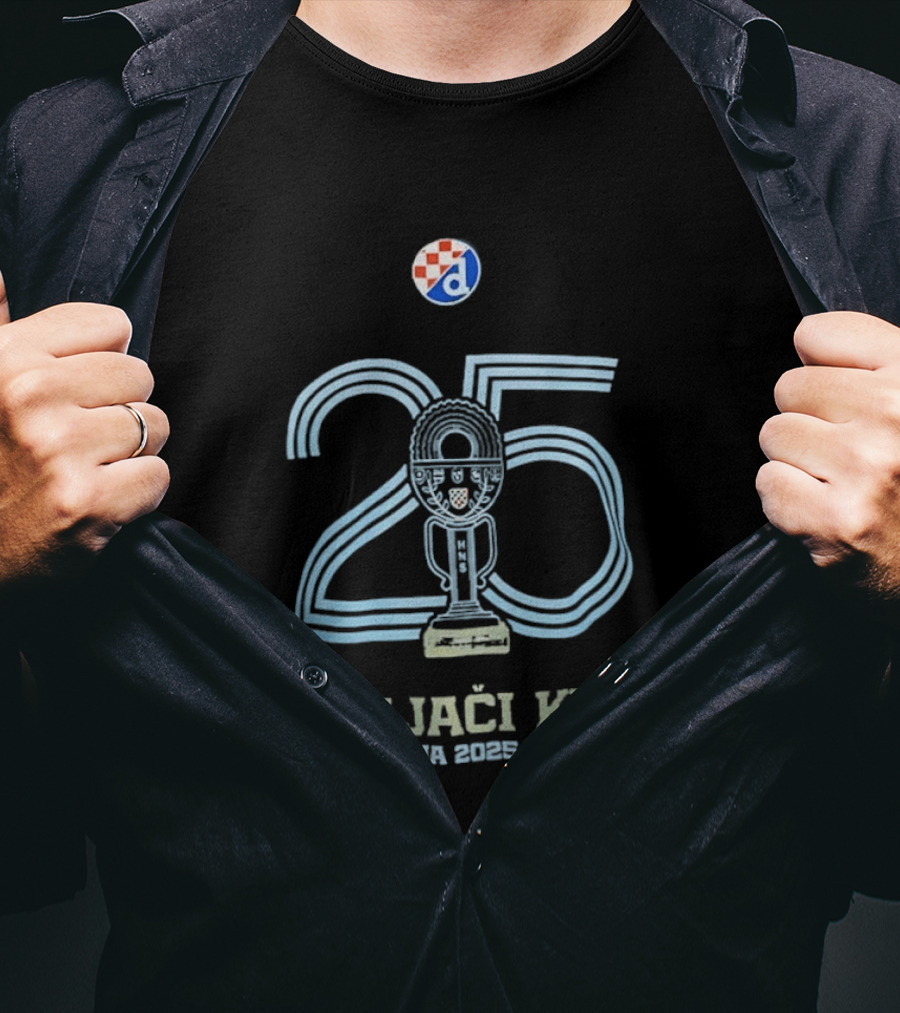 Dinamo Zagreb Croatian Cup Winners 2025 2026 Season T-Shirt
