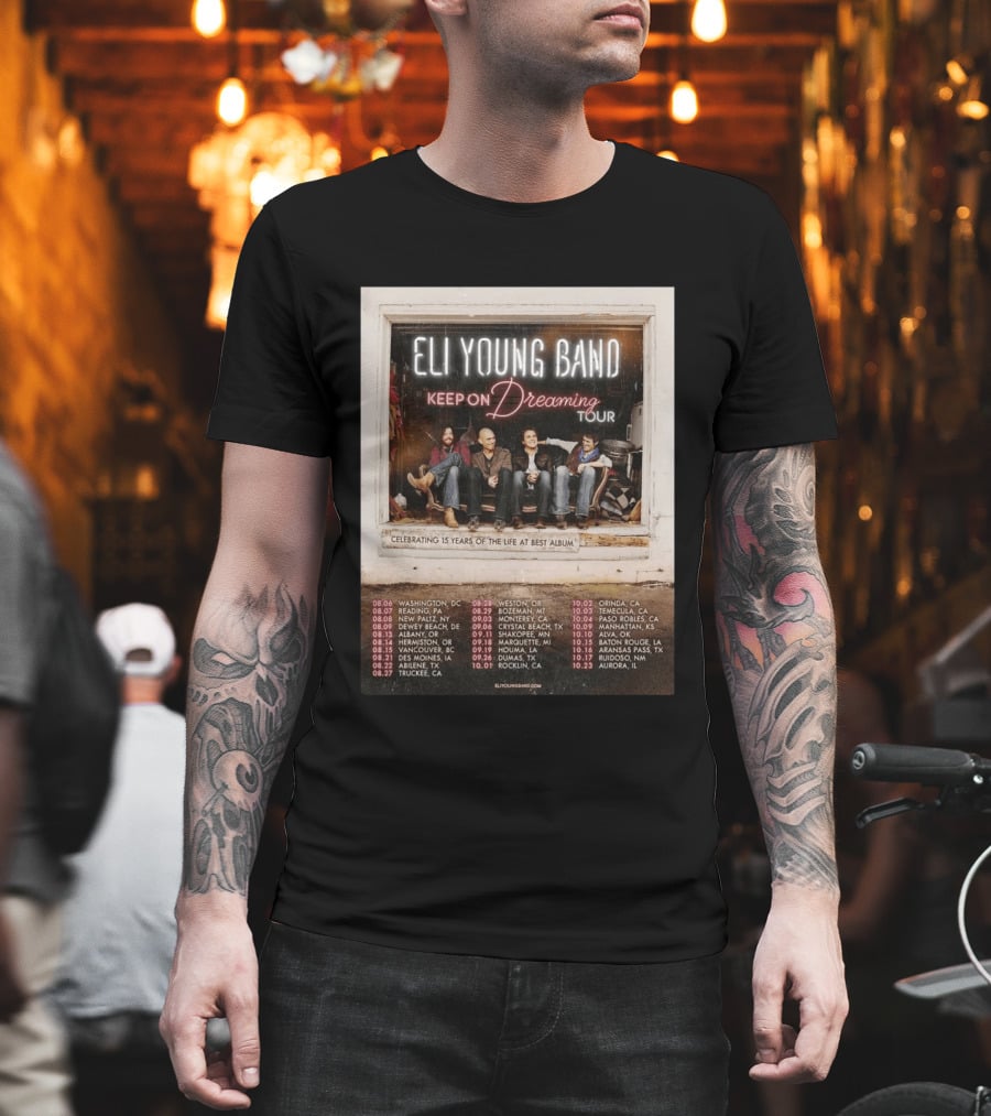 Eli Young Band Keep On Dreaming Tour USA 2026 T-Shirt