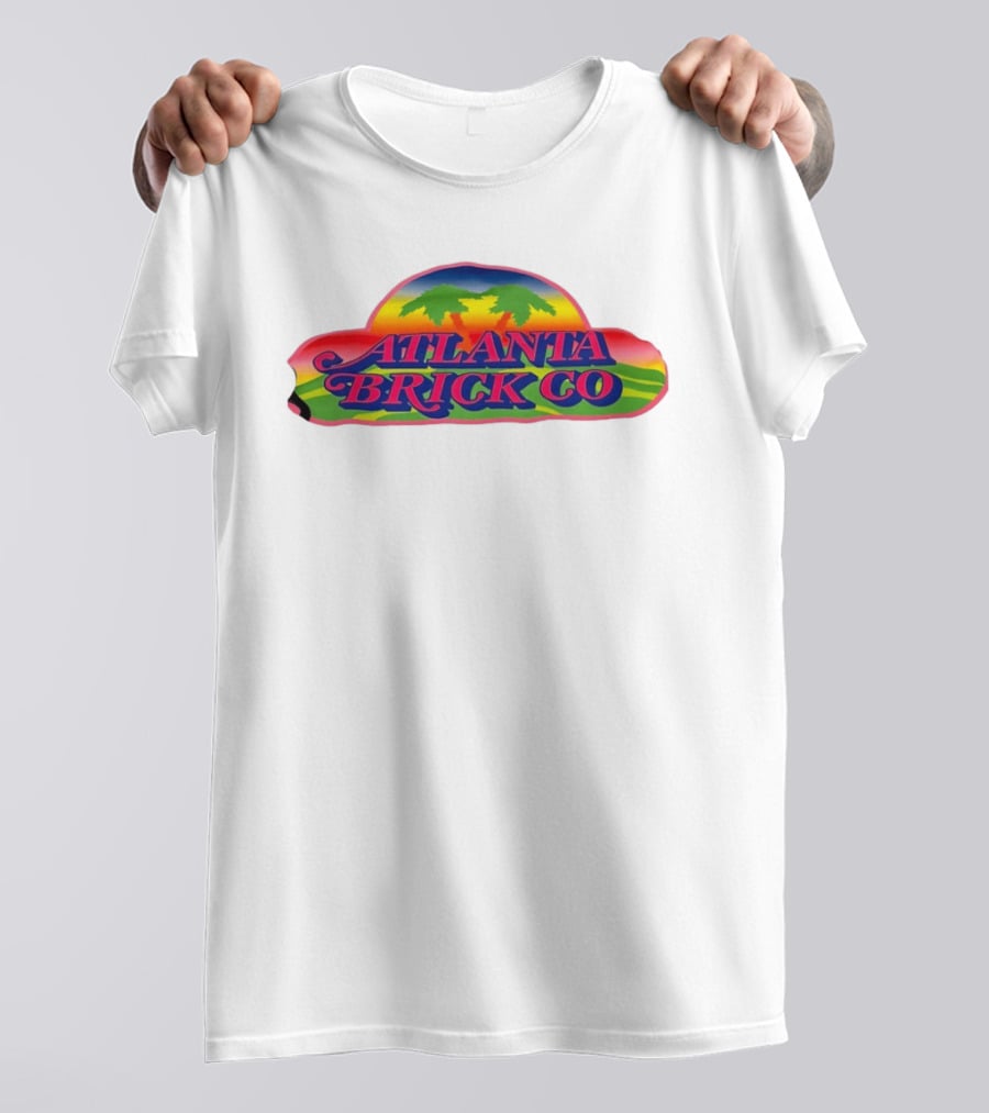 Atlanta Brick Co Retro Palm Tree Sunset T-Shirt