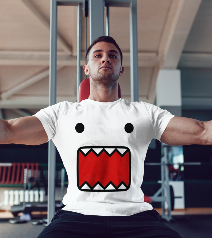 Domo Kun Face Expression With Red Teeth T-Shirt