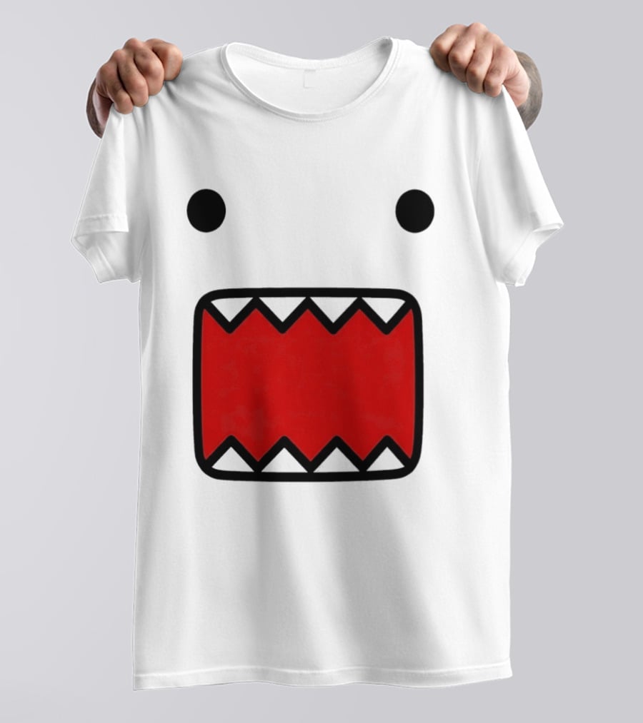 Domo Kun Face Expression With Red Teeth T-Shirt
