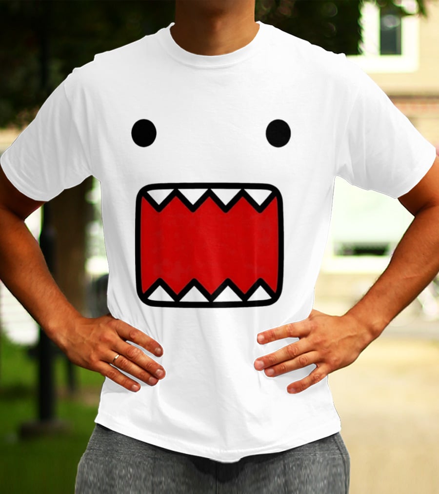 Domo Kun Face Expression With Red Teeth T-Shirt