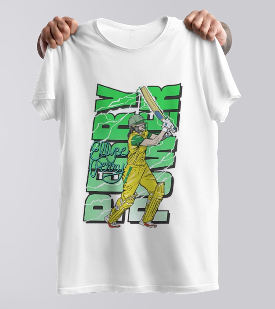 Ellyse Perry Australian Power Cricket Player Australia T-Shirt