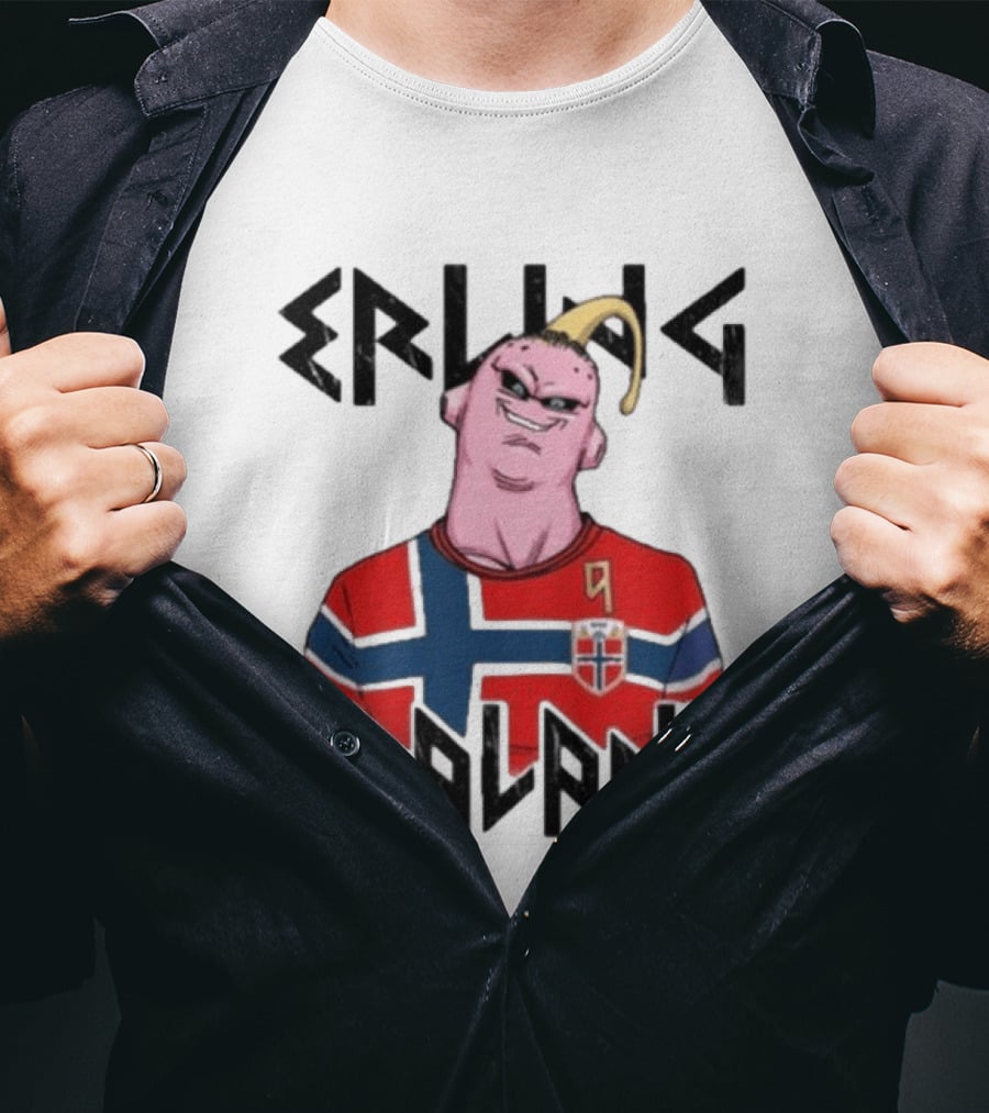 Erling Haaland Majin Buu Dragon Ball Norway Jersey Soccer T-Shirt