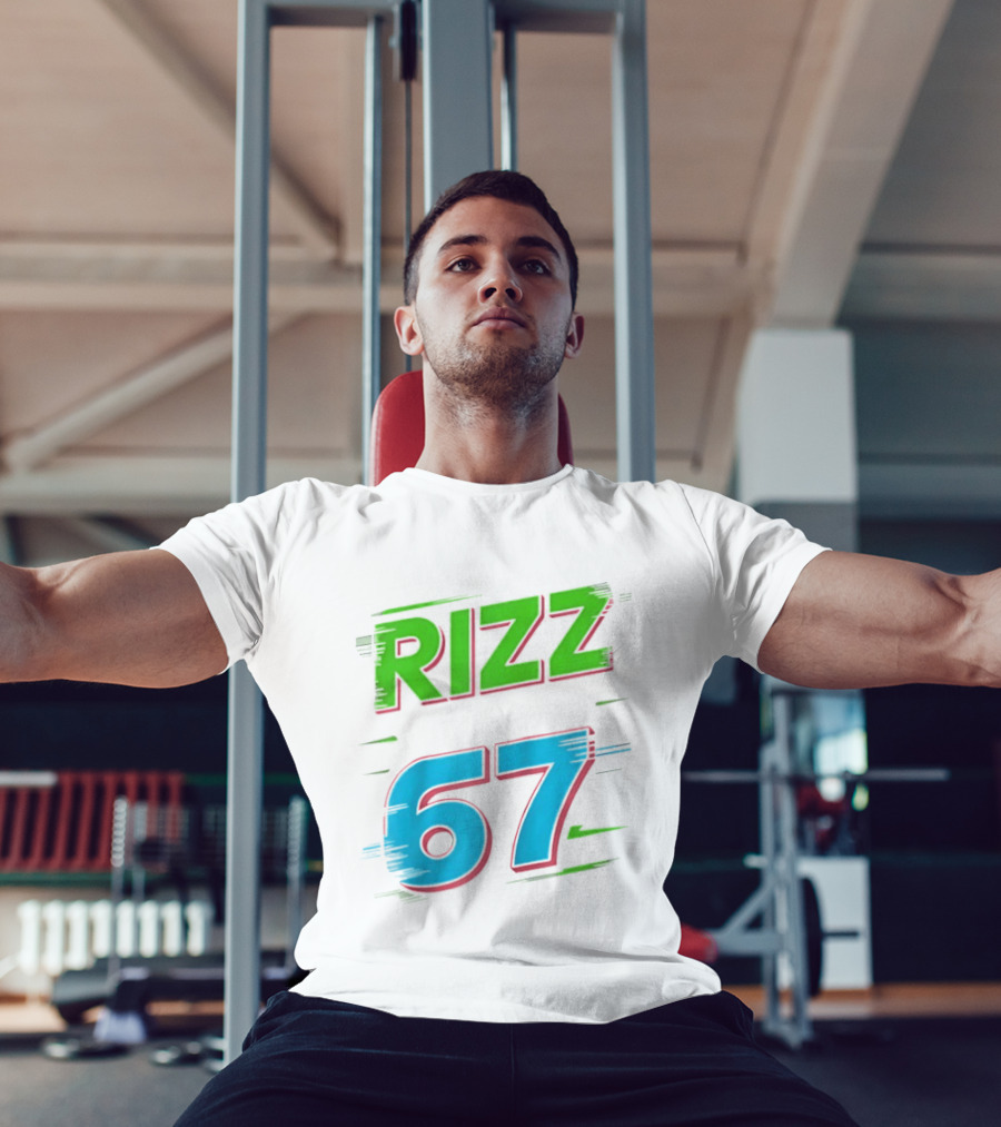 Rizz 67 Colorful Brushstroke T-Shirt