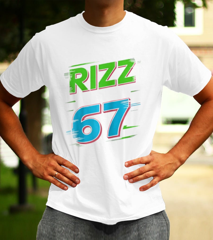 Rizz 67 Colorful Brushstroke T-Shirt