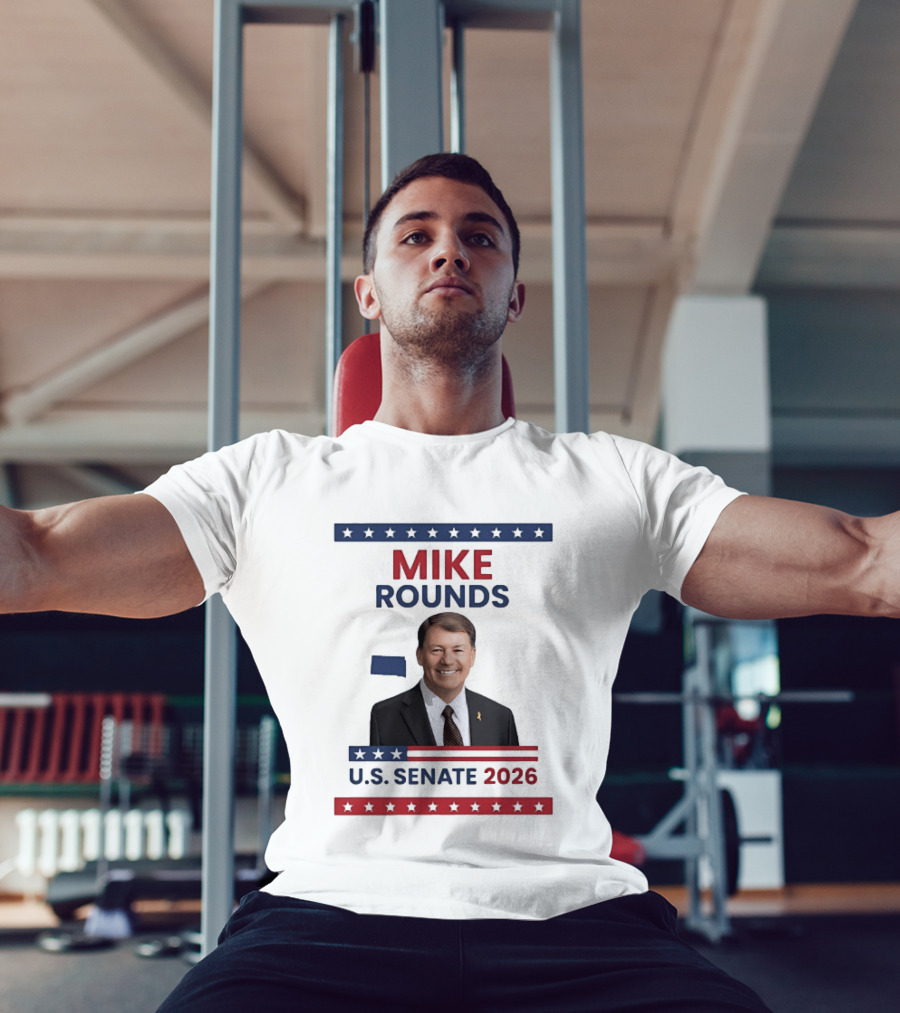 Mike Rounds U.S. Senate 2026 South Dakota USA Flag T-Shirt