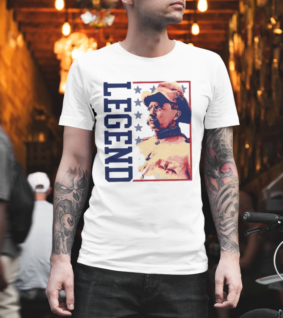 Legend Teddy Roosevelt Stars Iconic Figure T-Shirt