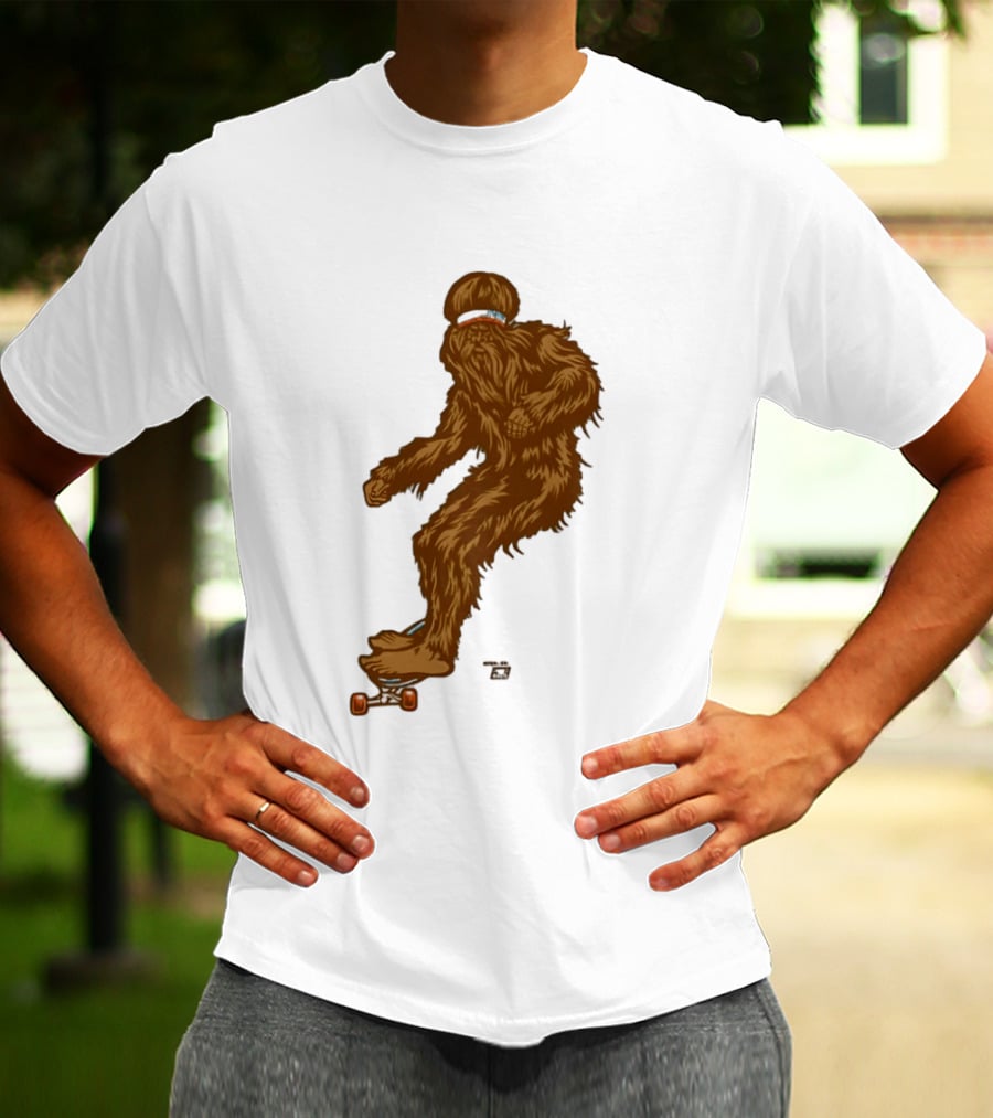 Ames Bros Skater Bigfoot Sasquatch Skateboard Legend T-Shirt