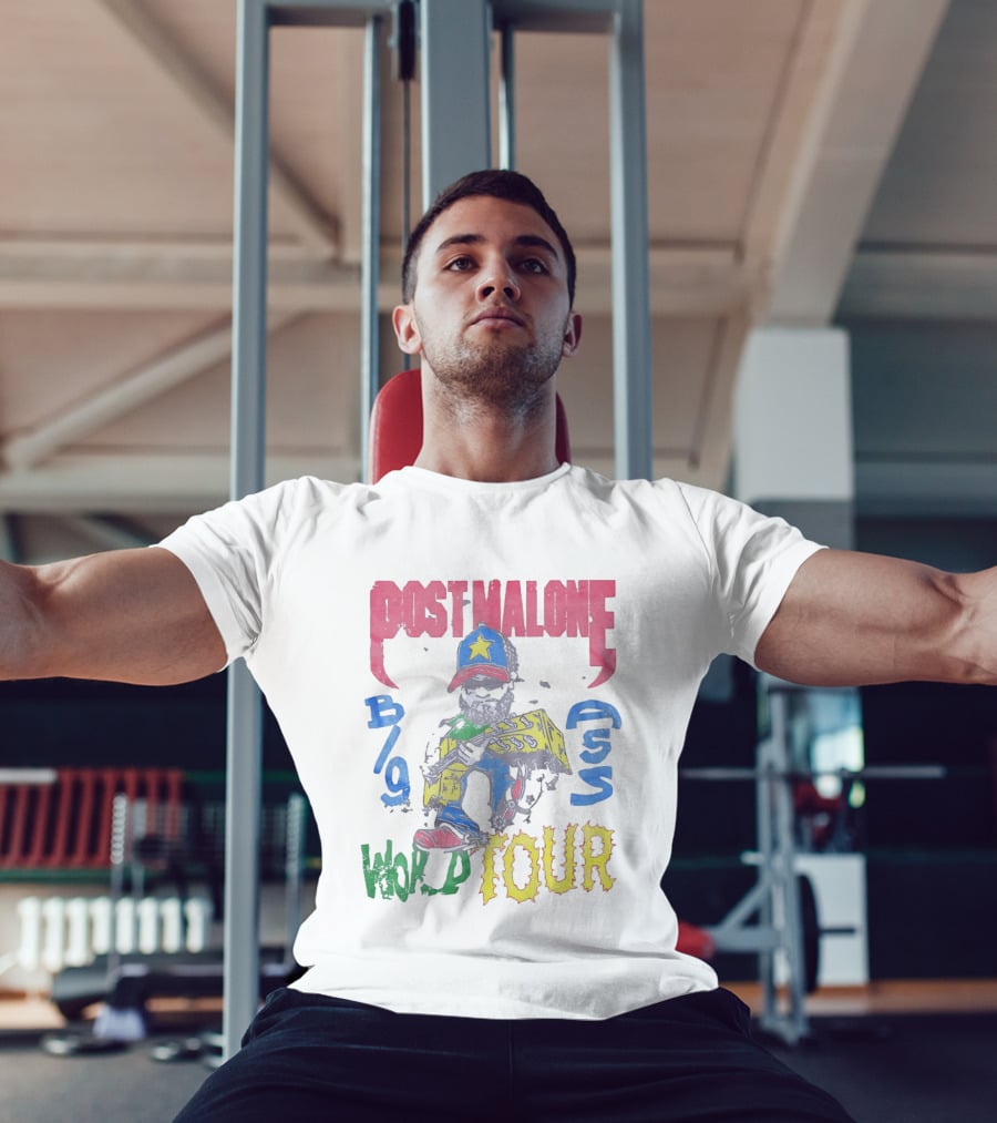 Post Malone Big Ass World Tour Cartoon T-Shirt