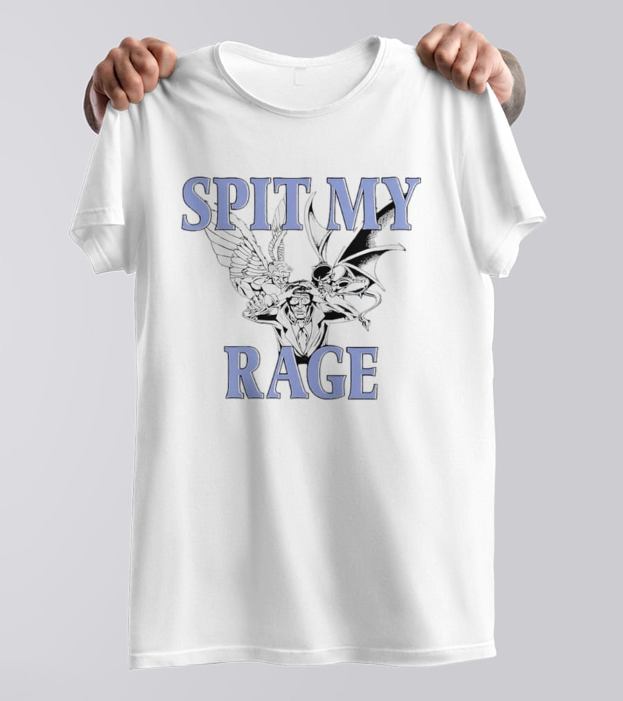 Spit My Rage Angel Devil Inner Conflict T-Shirt