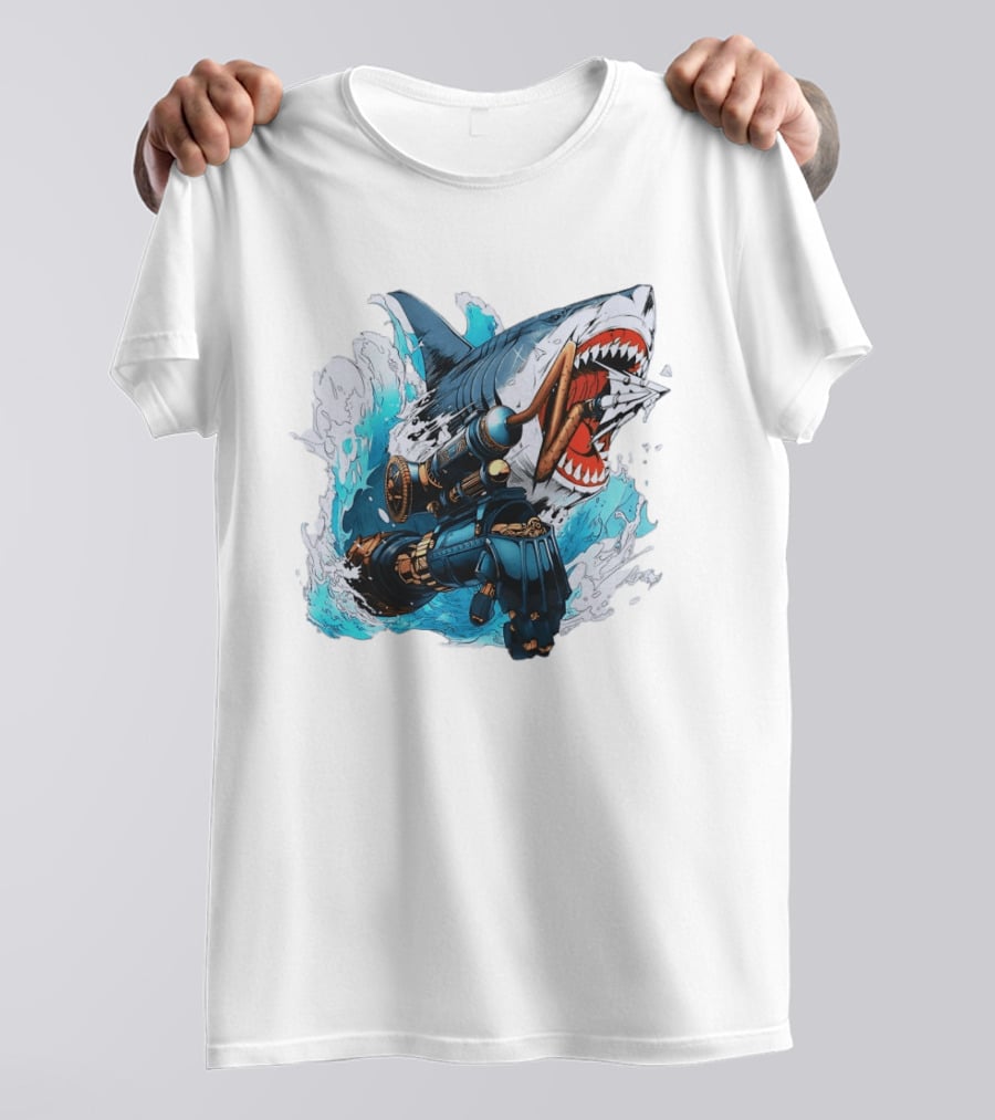 Steampunk Shark Lies Of P Puppet String Adventure Magic T-Shirt