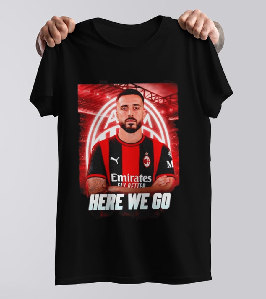AC Milan Sign Mario Gila From Lazio Here We Go Soccer Transfer News T-Shirt