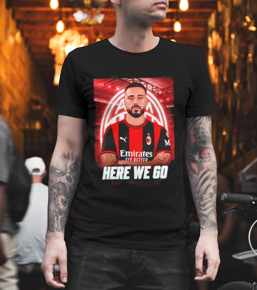 AC Milan Sign Mario Gila From Lazio Here We Go Soccer Transfer News T-Shirt