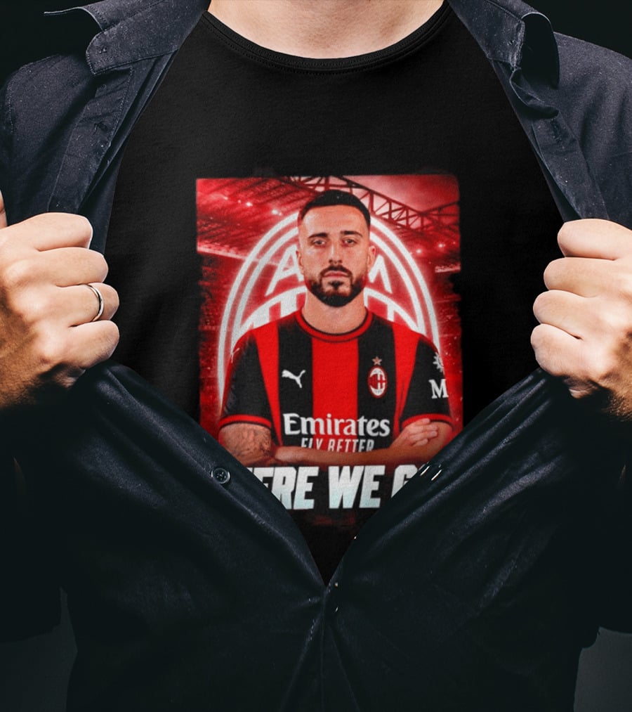 AC Milan Sign Mario Gila From Lazio Here We Go Soccer Transfer News T-Shirt