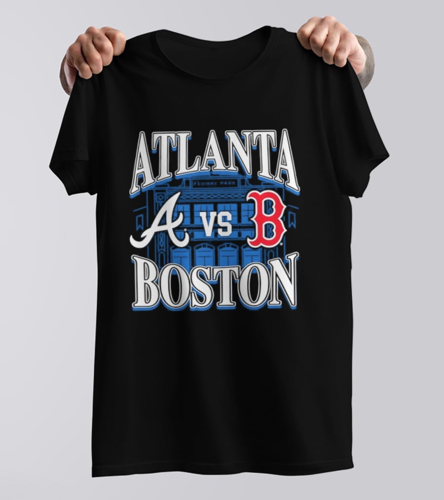 Atlanta Vs Boston Braves Red Sox Fenway Park MLB Baseball T-Shirt