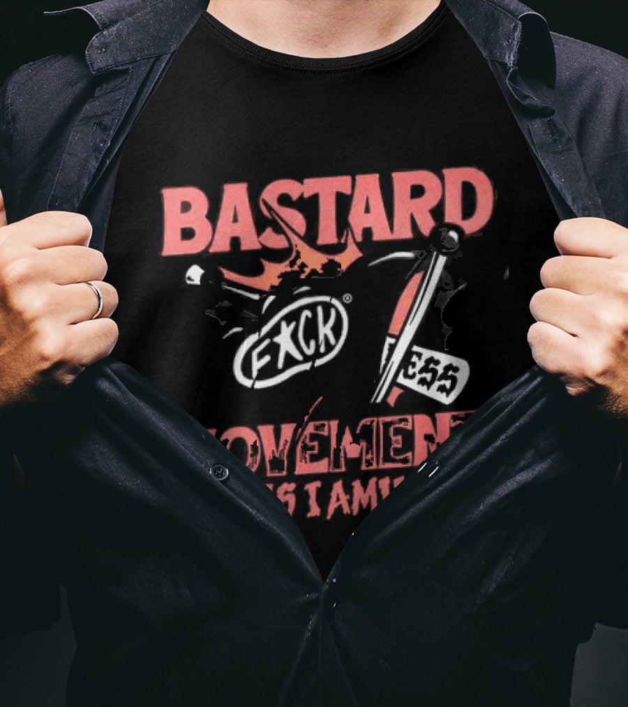 Bastard Movement EXCH Skeleton Car 333 T-Shirt