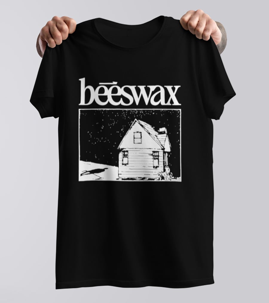 Beeswax City Of Lab Cabin Snow Scene T-Shirt