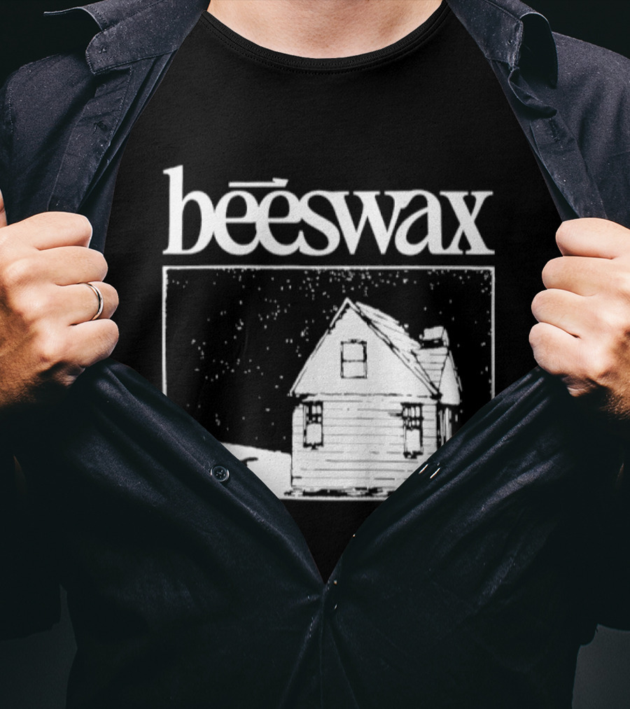 Beeswax City Of Lab Cabin Snow Scene T-Shirt