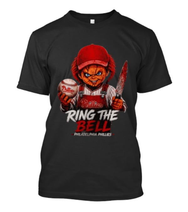 Chucky Phillies Ring The Bell Philadelphia Phillies Baseball Horror T-Shirt