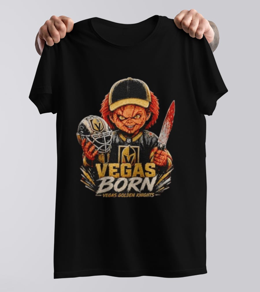 Vegas Born Chucky Vegas Golden Knights NHL T-Shirt