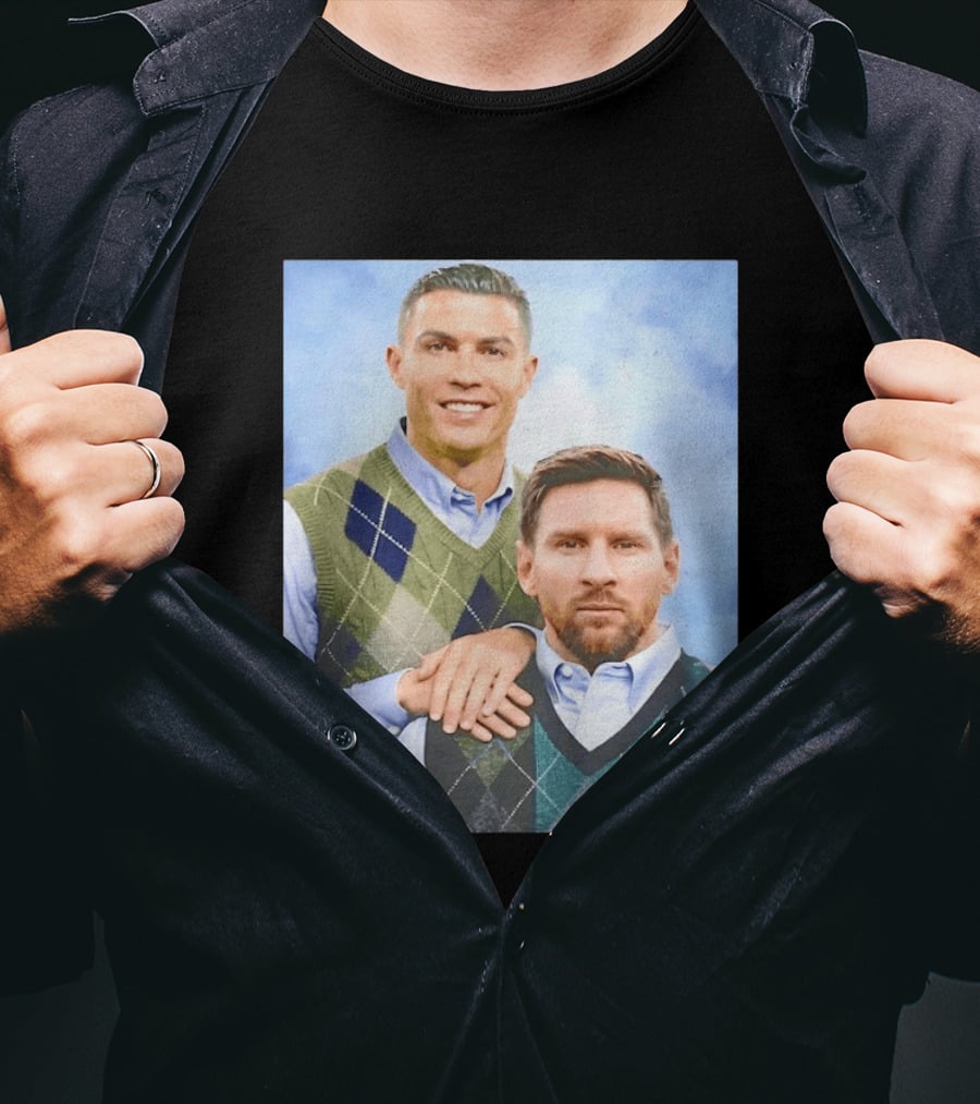 Cristiano Ronaldo Lionel Messi Step Brothers Meme T-Shirt