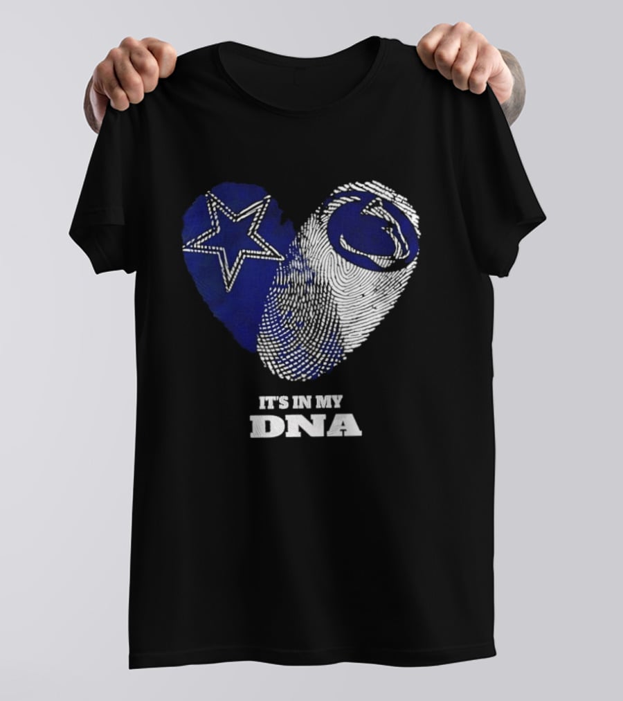Dallas Cowboys Penn State Nittany Lions It's In My DNA Star Lion T-Shirt