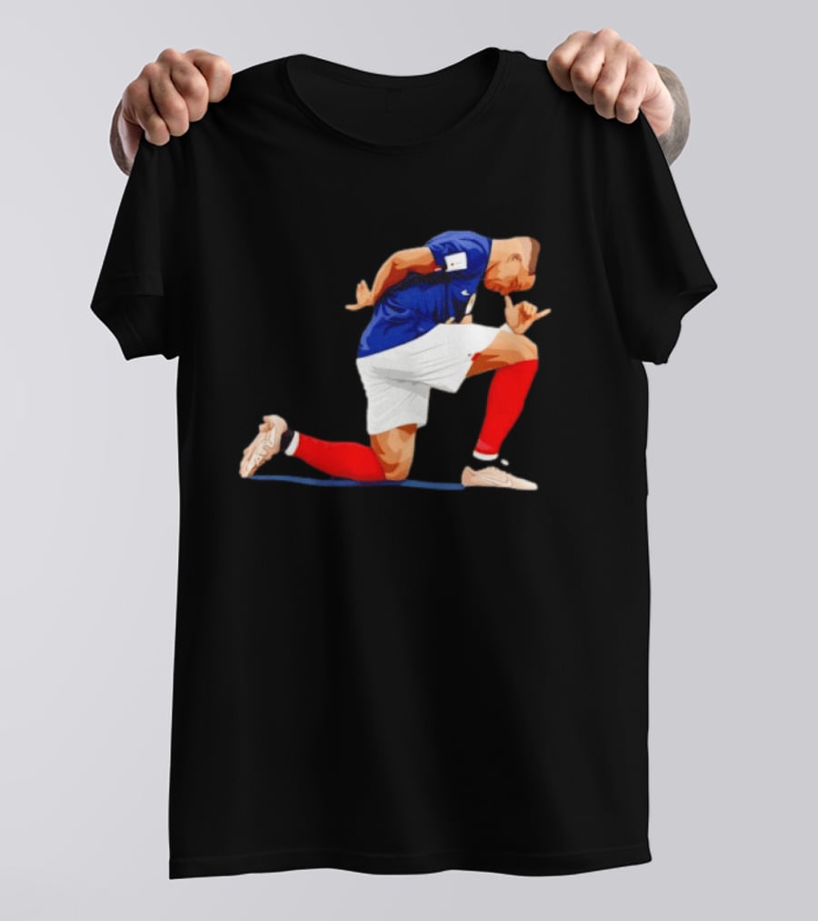 France National Team Kylian Mbappe Celebration Iconic Pose T-Shirt