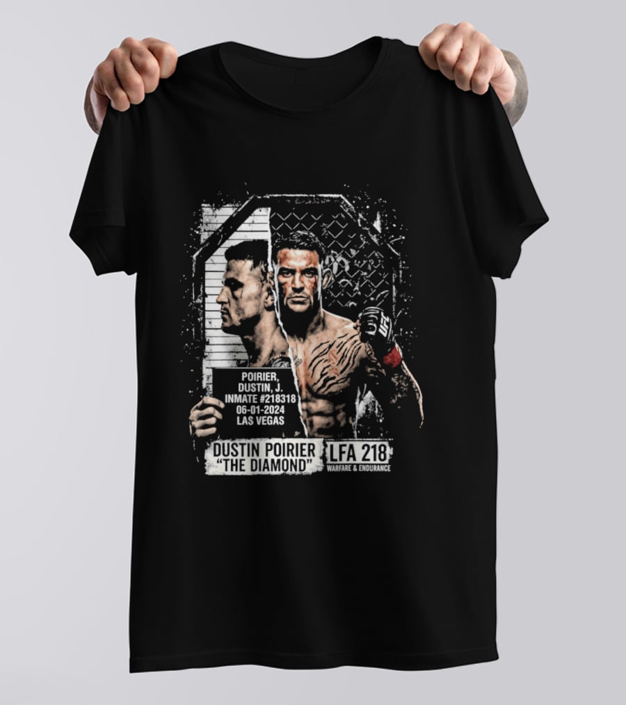 Dustin Poirier The Diamond Shot Las Vegas LFA 218 T-Shirt