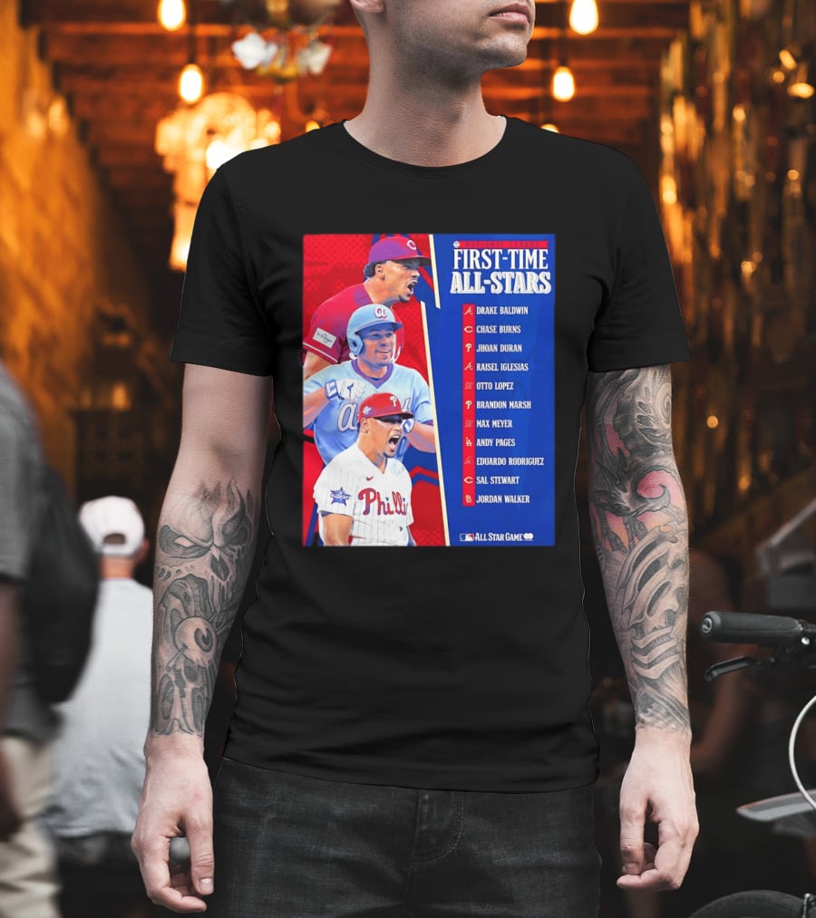 MLB National League First Time All Stars T-Shirt