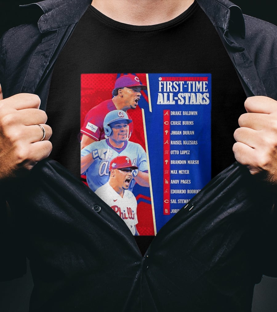 MLB National League First Time All Stars T-Shirt