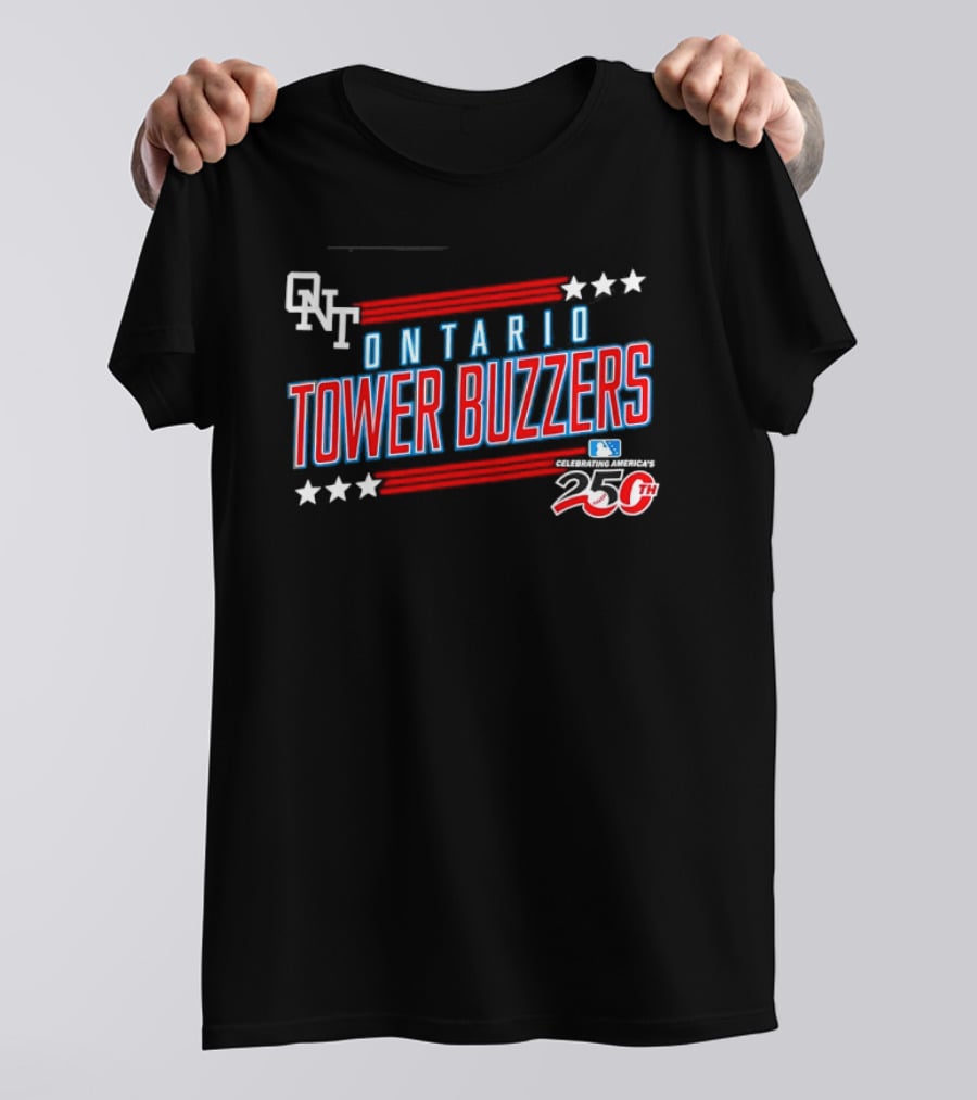 ONT Ontario Tower Buzzers 250th Anniversary MLB Celebration T-Shirt