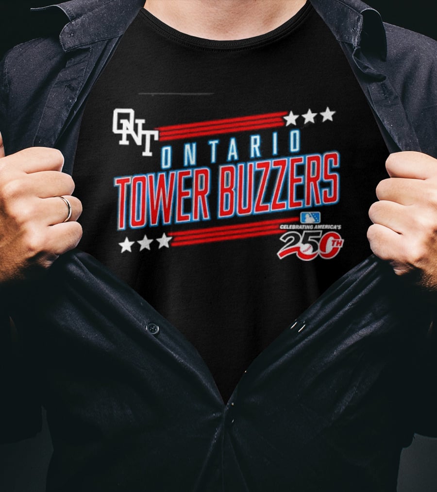 ONT Ontario Tower Buzzers 250th Anniversary MLB Celebration T-Shirt